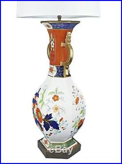 1840's Creil et Montereau French Faience Porcelain Vase as Lamp Rare Book Piece