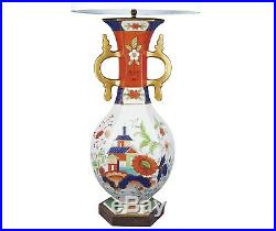 1840's Creil et Montereau French Faience Porcelain Vase as Lamp Rare Book Piece