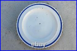 18th Century Antique French Plate, Faience, Glazed Earthenware