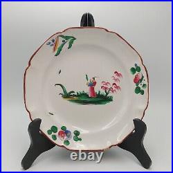 18th Century French Faience Chinese Strasbourg Hand Painted Plate