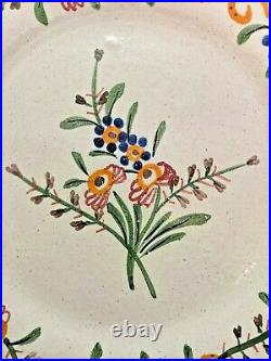 18th Century French Faience Floral Decoration plate