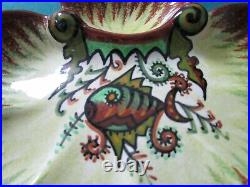 1930 QUIMPER French Faience Oyster Plate Fouillen
