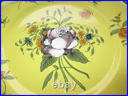 19th C. FRENCH FAIENCE ANTIQUE HP PLATE LePAVILLON d'OR MONTPELLIER FRANCE