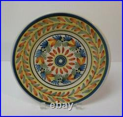 19th C. H R Quimper French Faience Salt Glaze Pottery 9 Plate (#1)