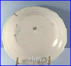 19th Century Antique Quimper French Faience HB Plate Man Toasting with Glass