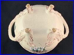 19th Century French Faience Tin Glaze Pottery Tureen & Tray Wheat Motif
