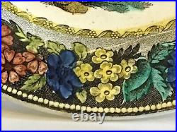 19th Century French Victorian Faience Creil Creamware Plate 1830-1840
