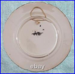 3 Antique 19th c. Sarreguemine French Faience Nursery Plate Signed Sotheby's Ltr