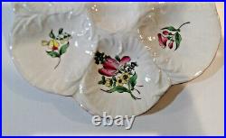 3 Keller Guerin Reverbere Faience Scalloped Oyster Plates France 1890-1900 MG