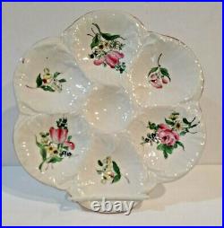 3 Keller Guerin Reverbere Faience Scalloped Oyster Plates France 1890-1900 MG