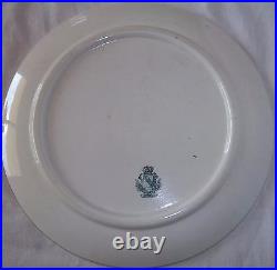 3 Plates Mint Antique French Earthenware and enamels LUNEVILLE