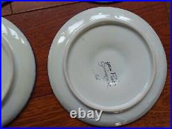 4 VINTAGE FRENCH PLATES OYSTER FAIENCE HENRIOT QUIMPER circa 1940s