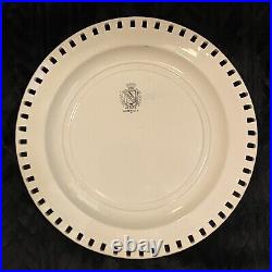 6 Keller & Guerin K&G Luneville Old Strasbourg 8 3/8 Pierced Edge Salad Plates