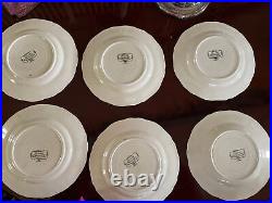 6 Vintage Sarreguemines France Henri Loux Obernai Faienceries 8 1/4Salad Plates