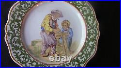 A Lovely French Porquier Beau Quimper Plate
