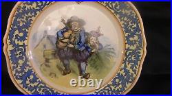 A Lovely Pair of French Porquier Beau Quimper Plates