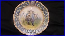 A Lovely Pair of French Porquier Beau Quimper Plates