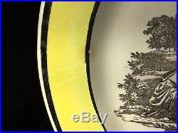 Antique 12 Creil Montereau Roman History Plates Creamware 19th C French Faience