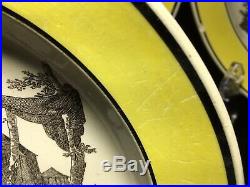 Antique 12 Creil Montereau Roman History Plates Creamware 19th C French Faience