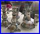Antique-1880-Century-Faience-tinglaze-France-Vase-Pair-Candleholders-Jam-Holder-01-egw