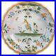 Antique-18th-19thC-French-Faience-Plate-Tin-Glazed-9-5-Moustiers-01-lvwu