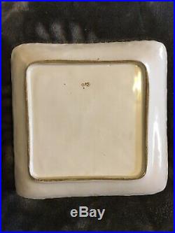 Antique 18th Ce Moustiers Olérys and Laugier French Faience Square Plate France