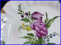 Antique 18th Century French Faience Plate Possibly Strasbourg