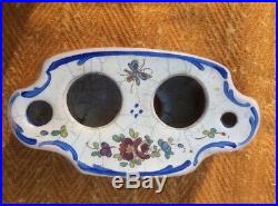 Antique 18th Century Inkwell Sceaux French Faience