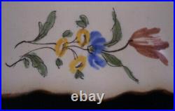 Antique 18thC French Faience Majolica Scenic Plate Fayence Teller France Scene