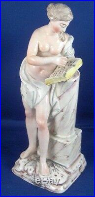 Antique 18thC French Faience Nude Lady Figurine Figure France Fayence Figur