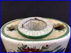 Antique 19 century marsille france french faience inkwell pottery signed