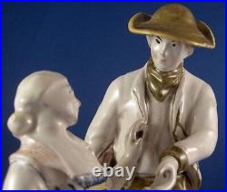 Antique 19thC French Italian Faience Figurine Figure Fayence Figur Italy France
