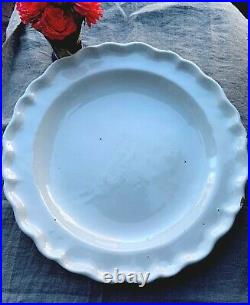 Antique French 18th Century Creamware Faience Charger Plate Platter
