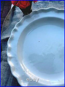 Antique French 18th Century Creamware Faience Charger Plate Platter