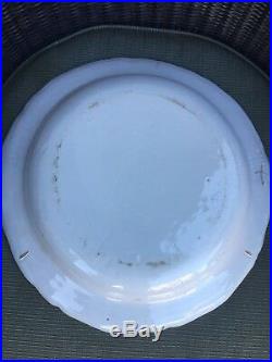 Antique French 18th Century Faience Creamware Charger Plate Platter Shallow bowl