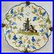 Antique-French-Continental-Delft-Faience-Pottery-PLate-Castle-Majolica-Maiolica-01-dfz