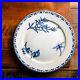 Antique-French-Dragonfly-CARMEN-SARREGUEMINES-Terre-de-Fer-Transferware-Plate-8-01-bpc