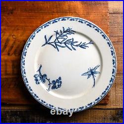 Antique French Dragonfly CARMEN SARREGUEMINES Terre de Fer Transferware Plate 8