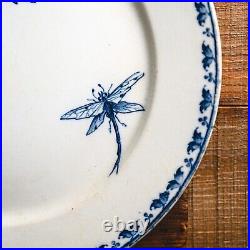 Antique French Dragonfly CARMEN SARREGUEMINES Terre de Fer Transferware Plate 8