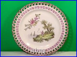 Antique French Faience Hand Painted Wall Plate c. 1830