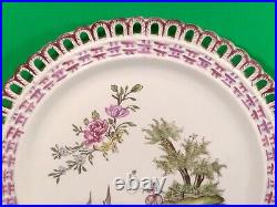 Antique French Faience Hand Painted Wall Plate c. 1830