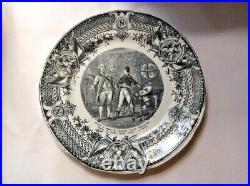 Antique French Faience Napoleon Plate