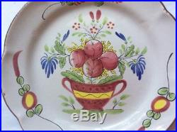 Antique French Faience Plate Home Decor Display Plate Flowers in Planter Plate