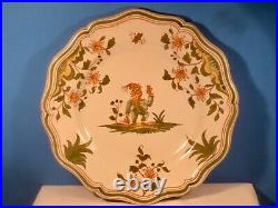 Antique French Faience Plate Moustiers Wall Plate