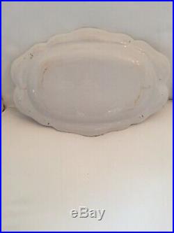 Antique French Faience Platter