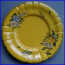 Antique French Faience Pottery Yellow Ground Wine Cooler Marseille Montpellier