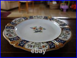 Antique French Faience Rouen Hand Painted charger / tray / cabinet plate 34 cm