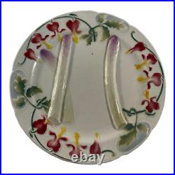 Antique French Faience Saint Clement Asparagus Plate