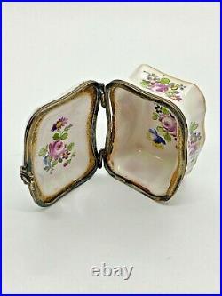 Antique French Faience Snuff Box Lille Enamelled 1767 Snuffbox France