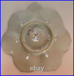 Antique French Faience St. Clement Oyster Plate Luneville c. 1900
